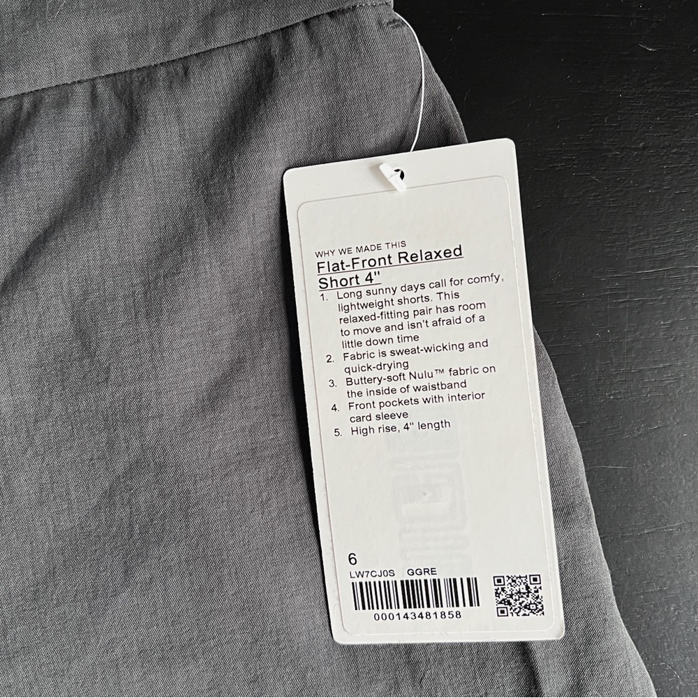 Lululemon Flat Front Short - Picture 2 of 4